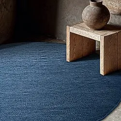 Rund Teppich - Hamilton (marineblau)