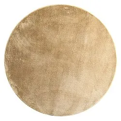 Runde Teppiche - Aranga Super Soft Fur (dunkelbeige)