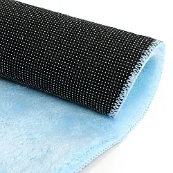 Runde Teppiche - Aranga Super Soft Fur (hellblau)
