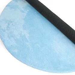 Runde Teppiche - Aranga Super Soft Fur (hellblau)