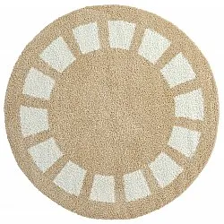 Runde Teppiche - Asilah (beige/weiß)