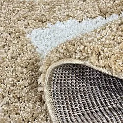 Runde Teppiche - Asilah (beige/weiß)