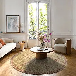 Runde Teppiche - Tiznit (beige/rosa)