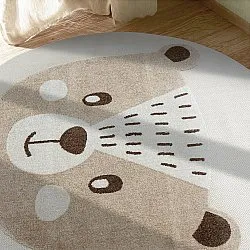 Runder Kinderteppich - Kind Bear (creme)