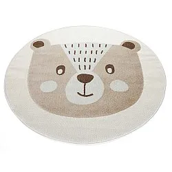 Runder Kinderteppich - Kind Bear (creme)