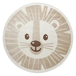 Runder Kinderteppich - Kind Lion (creme)