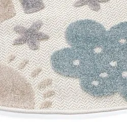 Runder Kinderteppich - Rainbow Potpourri (creme/mehrfarbig)