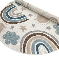 Runder Kinderteppich - Rainbow Potpourri (creme/mehrfarbig)
