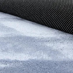 Runde Teppiche - Aranga Super Soft Fur (stahlblau)