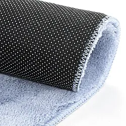 Runde Teppiche - Aranga Super Soft Fur (stahlblau)