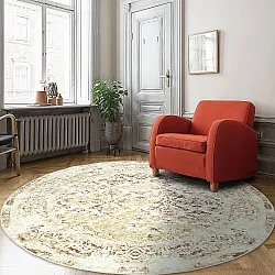 Rund Teppich - Denizli (beige)