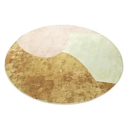 Rund Teppich - Lazio (beige/rosa)