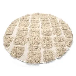 Rund Teppich - Otranto Natural Cotton Shaggy (cremefarben)