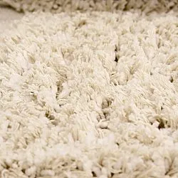 Rund Teppich - Otranto Natural Cotton Shaggy (cremefarben)