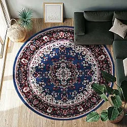 Rund Teppich - Peking (blau)