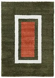 Hochflorteppiche - Alsace (grün/weiß/orange)