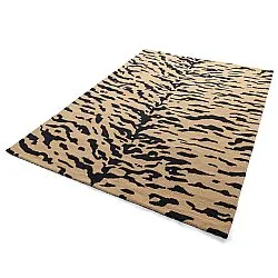Hochflorteppiche - Zebra Tufted Wool Premium (beige/schwarz)