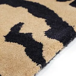 Hochflorteppiche - Zebra Tufted Wool Premium (beige/schwarz)