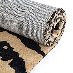 Hochflorteppiche - Zebra Tufted Wool Premium (beige/schwarz)