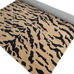 Hochflorteppiche - Zebra Tufted Wool Premium (beige/schwarz)