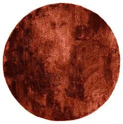 Runde Teppiche - Aranga Super Soft Fur (rot)