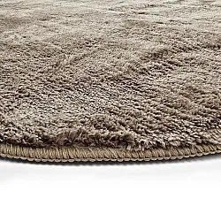 Ovaler Hochflorteppich - Aranga Super Soft Fur (braun)