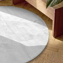 Ovaler Hochflorteppich - Aranga Super Soft Fur (weiß)