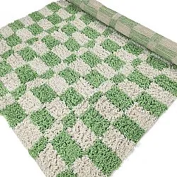 Hochflorteppiche - Atrani Natural Cotton Shaggy (grün)