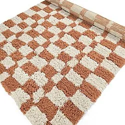 Hochflorteppiche - Atrani Natural Cotton Shaggy (orange)