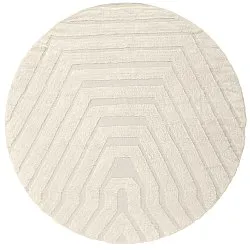 Rund Teppich - Callista Natural Cotton Shaggy (beige)