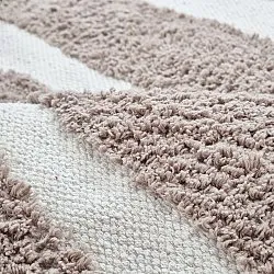 Hochflorteppiche - Callista Natural Cotton Shaggy (taupe)