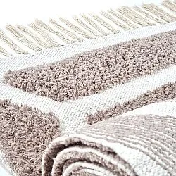 Hochflorteppiche - Callista Natural Cotton Shaggy (taupe)
