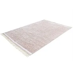 Hochflorteppiche - Celina Natural Cotton Shaggy (taupe/lavendel)
