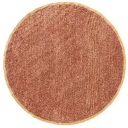 Rund Teppich - Celina Natural Cotton Shaggy (rot)