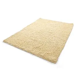 Hochflorteppiche - Combarro Solid Cotton Shaggy (hellgelb)