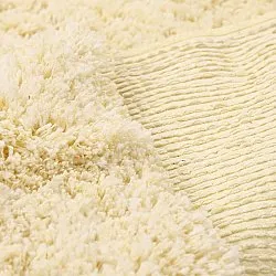 Hochflorteppiche - Combarro Solid Cotton Shaggy (hellgelb)