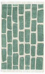 Hochflorteppiche - Cyrus Natural Cotton Shaggy (grün)