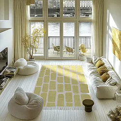 Hochflorteppiche - Cyrus Natural Cotton Shaggy (gelb)