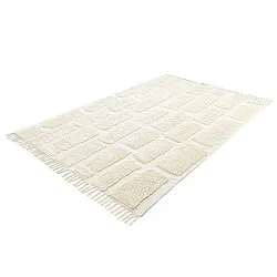 Hochflorteppiche - Cyrus Natural Cotton Shaggy (cremefarben)