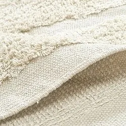 Rund Teppich - Cyrus Natural Cotton Shaggy (cremefarben)