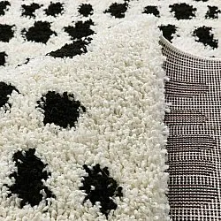 Hochflorteppiche - Dotty (schwarz/weiß)