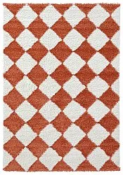 Hochflorteppiche - Albi (weiß/orange)