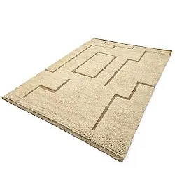 Hochflorteppiche - Kiberg Hand Woven Wool Shaggy (creme)