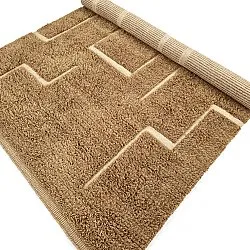 Hochflorteppiche - Kiberg Hand Woven Wool Shaggy (beige)