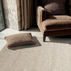 Wollteppich - Larkana (beige/weiß)
