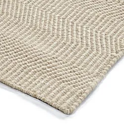 Wollteppich - Larkana (beige/weiß)