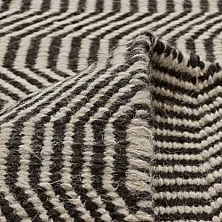 Wollteppich - Larkana (beige/schwarz)