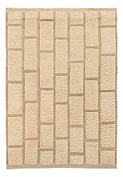 Hochflorteppiche - Leknes Hand Woven Wool Shaggy (creme)