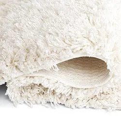 Hochflorteppiche - Lindos Natural Cotton Shaggy (weiß)
