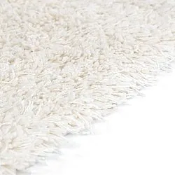 Hochflorteppiche - Lindos Natural Cotton Shaggy (weiß)